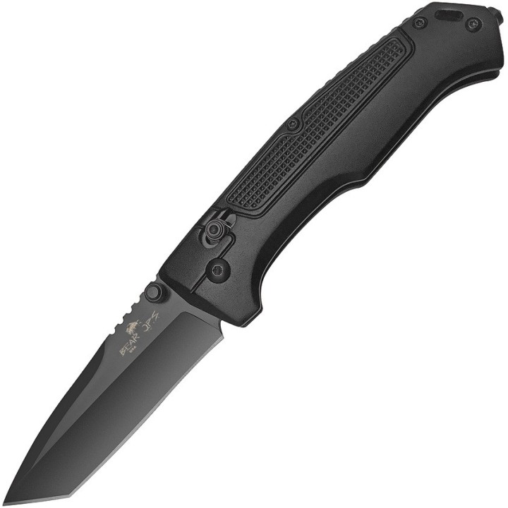 BC560AIBKB Couteau Bear Ops Rancor IV Slide Lock Tanto Lame Acier 14C28N Manche Alu Made USA - Livraison Gratuite