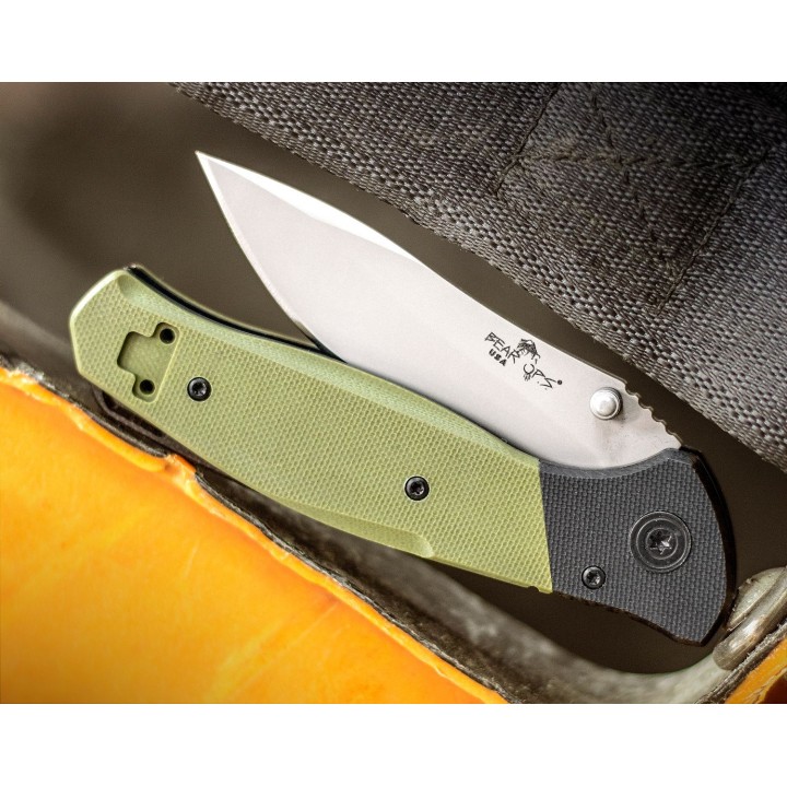 BCA400B4P Couteau Bear Ops Swipe A/O Lame Acier 14C28N Manche G10 Linerlock Clip Made USA - Livraison Gratuite