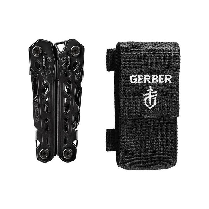 Pince Gerber Truss Multi Tool Black 17 Fonctions Manche Acier Outils Acier Etui Nylon G1779 - Livraison Gratuite