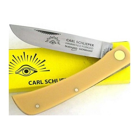 Canif Couteau German Eye Premium Germany Solingen Sodbuster Yellow Acier Carbone GE99JRY - Livraison Gratuite