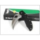 Couteau SPYDERCO BYRD HAWKBILL Black FRN HAWKBILL Serrated Acier 8Cr13Mov BY22SBK - Livraison Gratuite