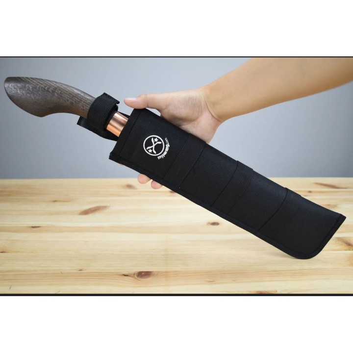 Machette My Parang Bentong Carbone 5160 Manche Bois Etui Nylon Made In Malaysia MYPBNTG10 - Livraison Gratuite