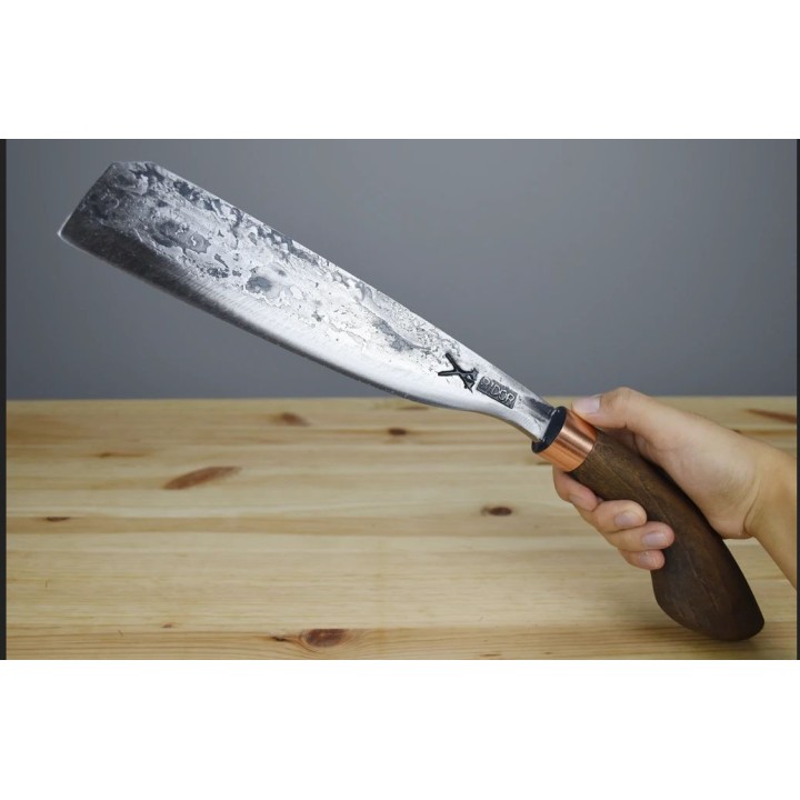 Machette My Parang Bentong Carbone 5160 Manche Bois Etui Nylon Made In Malaysia MYPBNTG10 - Livraison Gratuite