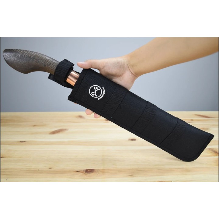 Machette My Parang Bentong 12" Carbone 5160 Manche Bois Etui Nylon Made In Malaysia MYPBNTG12 - Livraison Gratuite
