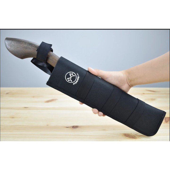 Machette My Parang Duku Chandong 12" Carbone 5160 Manche Bois Etui Nylon Made In Malaysia MYPCDG12 - Livraison Gratuite