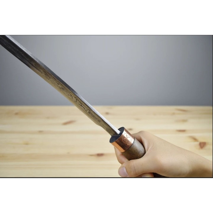 Machette My Parang Golok 115 Machete Carbone 5160 Manche Bois Etui Nylon Made In Malaysia MYPGLK115 - Livraison Gratuite