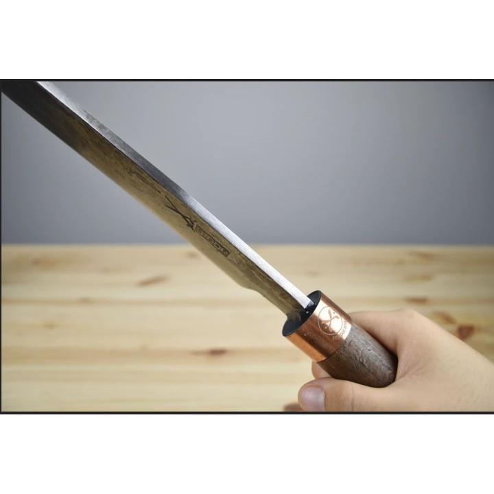Machette My Parang Golok 135 Machete Carbone 5160 Manche Bois Etui Nylon Made In Malaysia MYPGLK135 - Livraison Gratuite