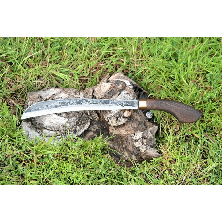 Machette My Parang Rintis Carbone 5160 Manche Bois Etui Nylon Made In Malaysia MYPRNTS12 - Livraison Gratuite
