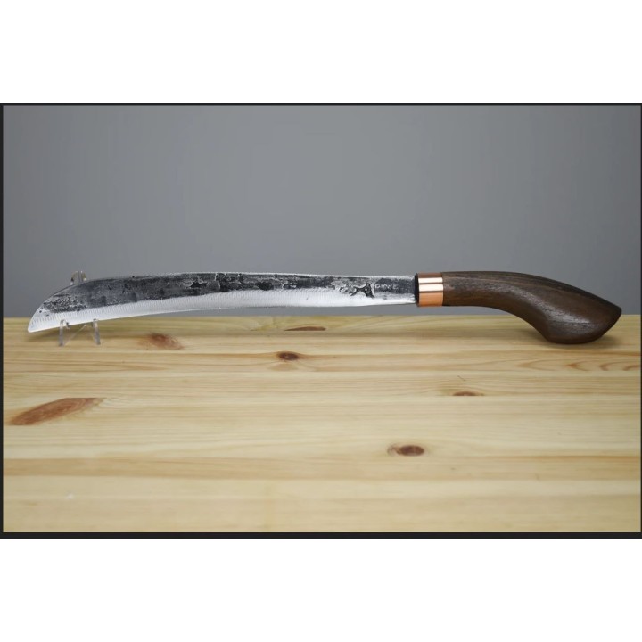 Machette My Parang Rintis Carbone 5160 Manche Bois Etui Nylon Made In Malaysia MYPRNTS12 - Livraison Gratuite