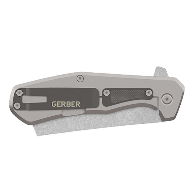Couteau Gerber Asada Black Lame Acier 7Cr17MoV Manche Aluminium Framelock Clip G1807 - Livraison Gratuite