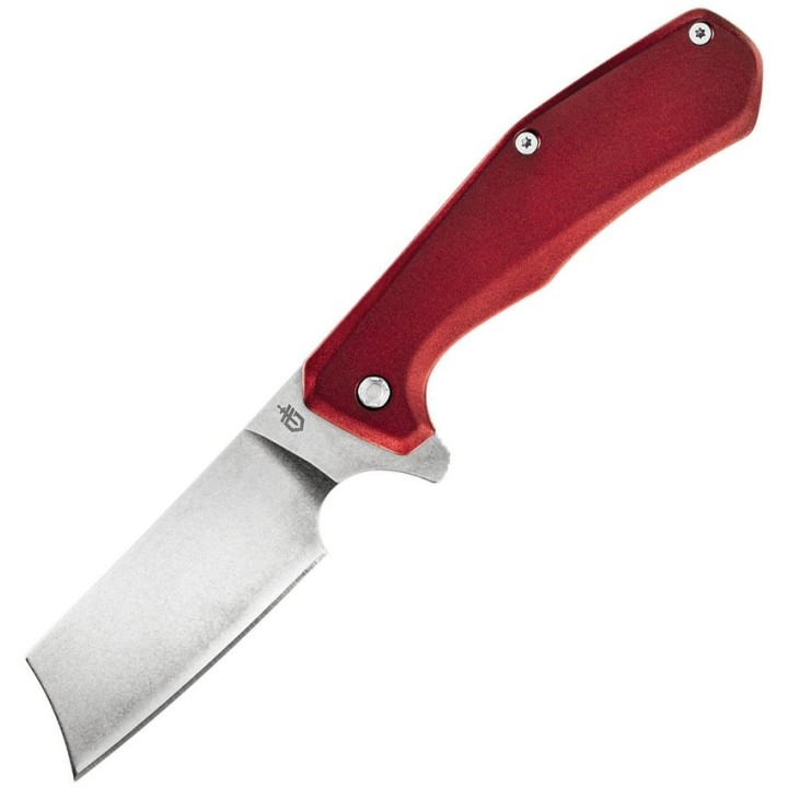 Couteau Gerber Asada Red Lame Acier 7Cr17MoV Manche Aluminium Framelock Clip G1805 - Livraison Gratuite