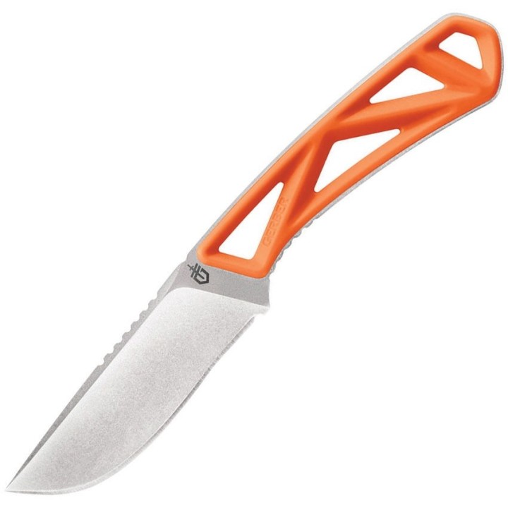 Couteau Gerber Exo-Mod Drop Point Orange Lame Acier 7Cr17MoV Etui Polymer G1796 - Livraison Gratuite