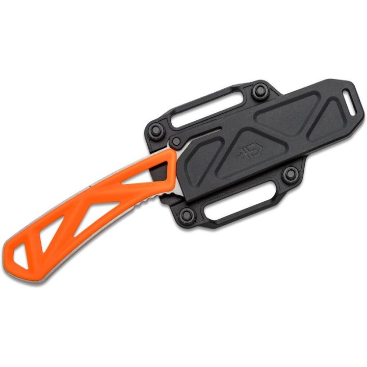 Couteau Gerber Exo-Mod Drop Point Orange Lame Acier 7Cr17MoV Etui Polymer G1796 - Livraison Gratuite