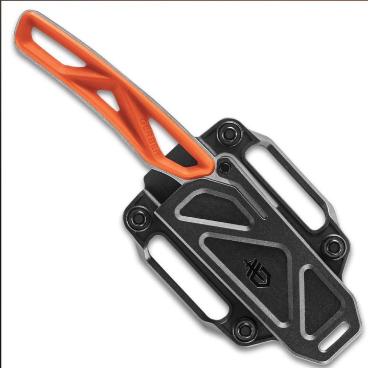 Couteau Gerber Exo-Mod Caper Orange Lame Acier 7Cr17MoV Etui Polymer G1798 - Livraison Gratuite