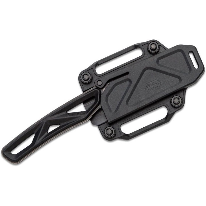 Couteau Gerber Exo-Mod Caper Black Lame Acier 7Cr17MoV Etui Polymer G1801 - Livraison Gratuite
