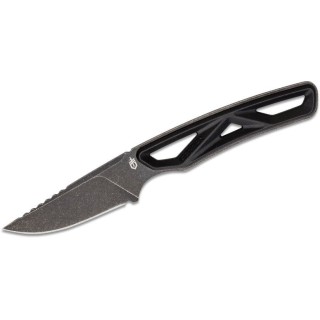 Couteau Gerber Exo-Mod Caper Black Lame Acier 7Cr17MoV Etui Polymer G1801 - Livraison Gratuite