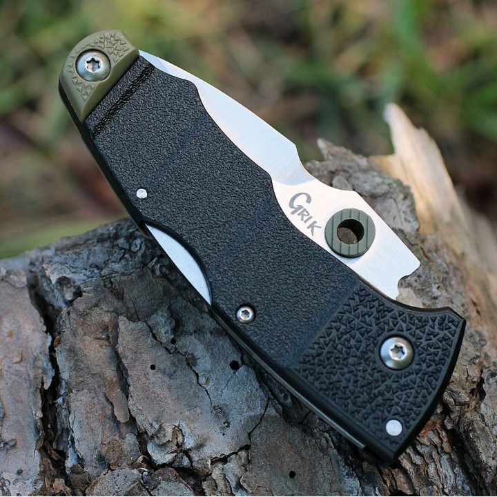 Couteau Cold Steel Grik Lame Acier AUS-8 Manche Black GFN Tri Ad-Lock CS28E - Livraison Gratuite
