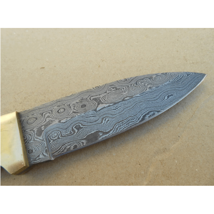 Lame A Customiser Bushcraft Damas 256 Couches Couteau de Chasse BL125D - Livraison Gratuite