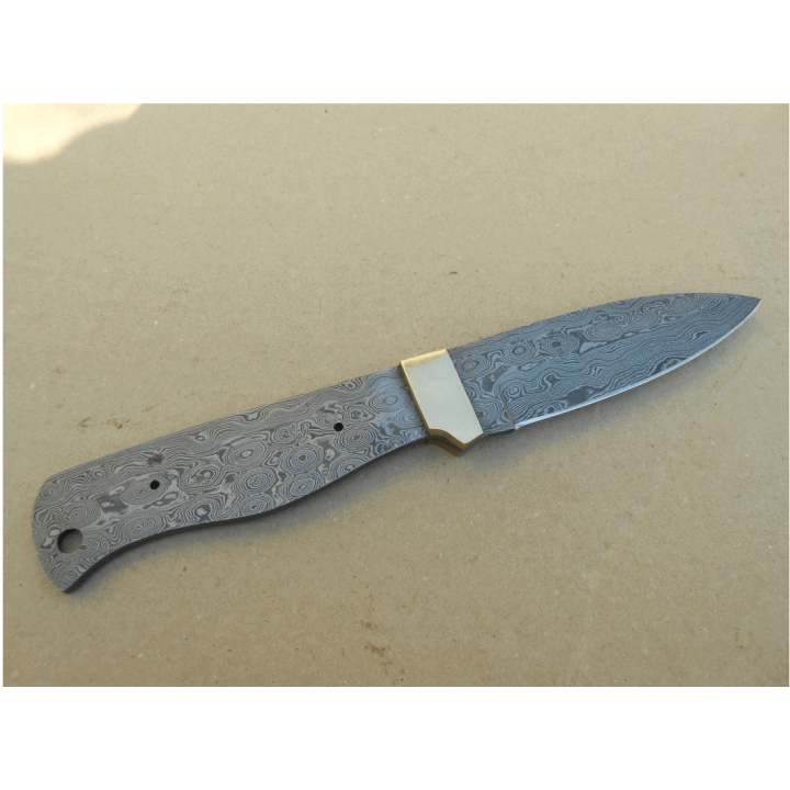 Lame A Customiser Bushcraft Damas 256 Couches Couteau de Chasse BL125D - Livraison Gratuite
