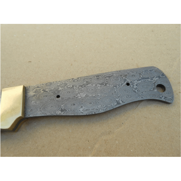 Lame A Customiser Bushcraft Damas 256 Couches Couteau de Chasse BL125D - Livraison Gratuite