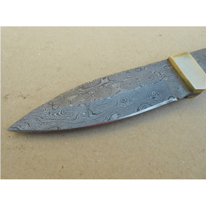 Lame A Customiser Bushcraft Damas 256 Couches Couteau de Chasse BL125D - Livraison Gratuite
