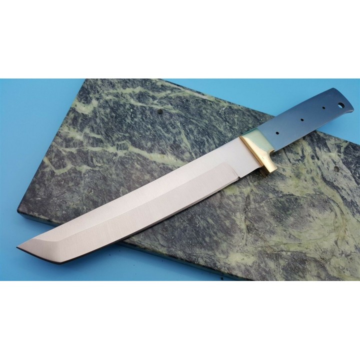 BL126 Lot de 2 Lames A Customiser le manche Lame Tanto Garde en Laiton - Livraison Gratuite