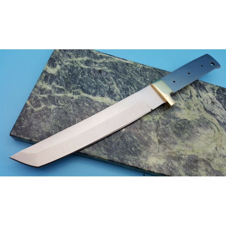 BL126 Lot de 2 Lames A Customiser le manche Lame Tanto Garde en Laiton - Livraison Gratuite