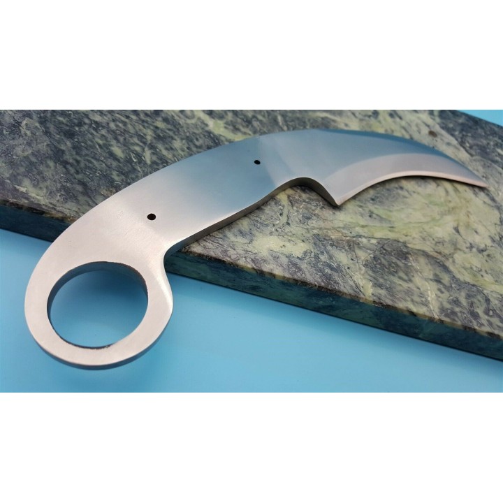 BL127 Lot de 2 Lames A Customiser le Manche Lame Karambit Acier Inox - Livraison Gratuite