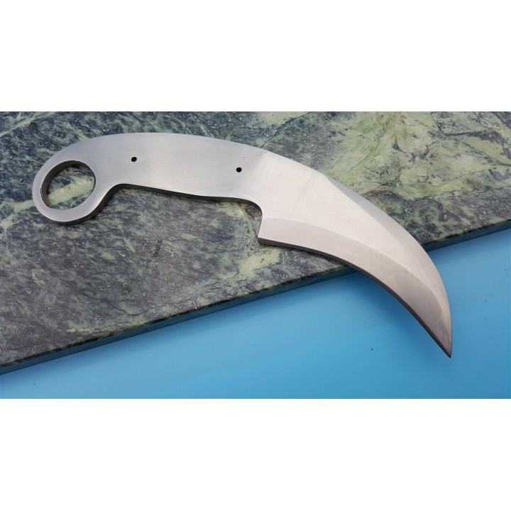 BL127 Lot de 2 Lames A Customiser le Manche Lame Karambit Acier Inox - Livraison Gratuite