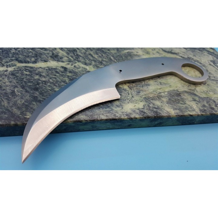 BL127 Lot de 2 Lames A Customiser le Manche Lame Karambit Acier Inox - Livraison Gratuite