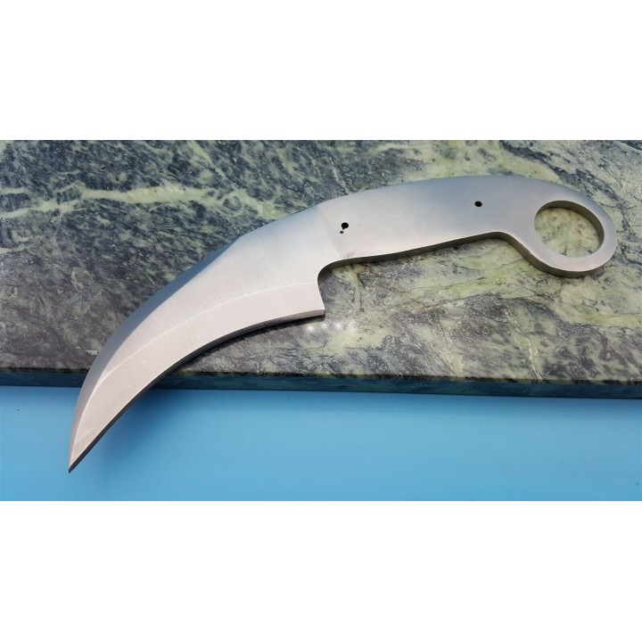 BL127 Lot de 2 Lames A Customiser le Manche Lame Karambit Acier Inox - Livraison Gratuite