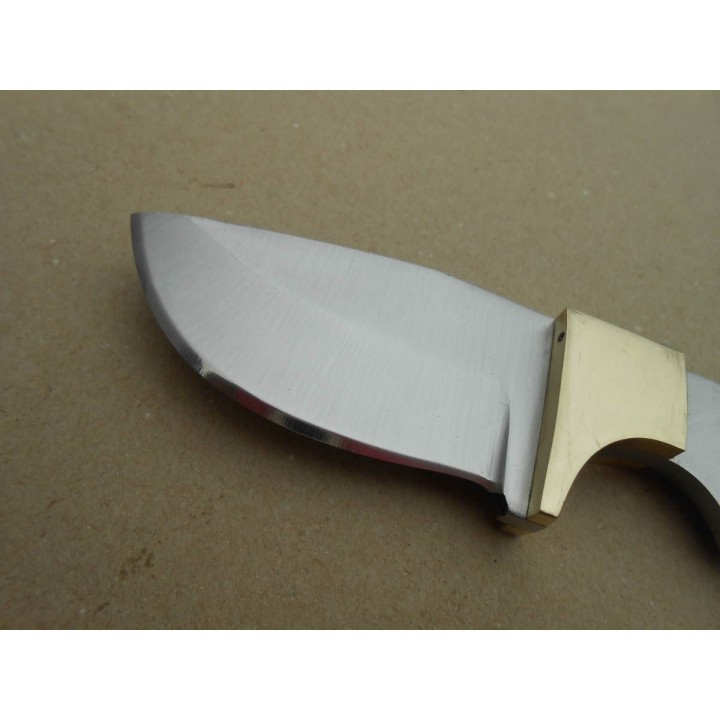BL132 Lot de 3 Lames A Customiser le Manche Couteau Skinner Lame Acier Inox Garde Laiton - Livraison Gratuite