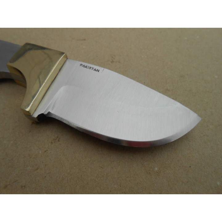 BL132 Lot de 3 Lames A Customiser le Manche Couteau Skinner Lame Acier Inox Garde Laiton - Livraison Gratuite