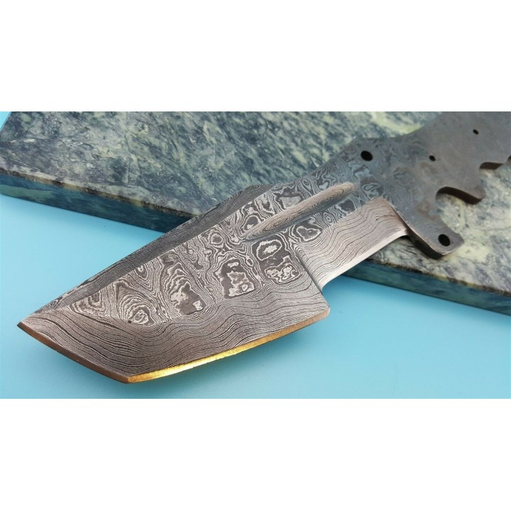BL137D Lame A Customiser le Manche Lame Trakker Acier Damas 256 Couches - Livraison Gratuite