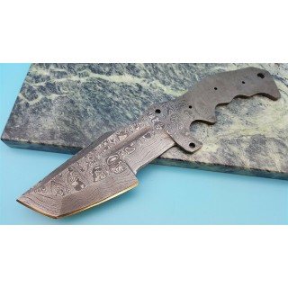 BL137D Lame A Customiser le Manche Lame Trakker Acier Damas 256 Couches - Livraison Gratuite