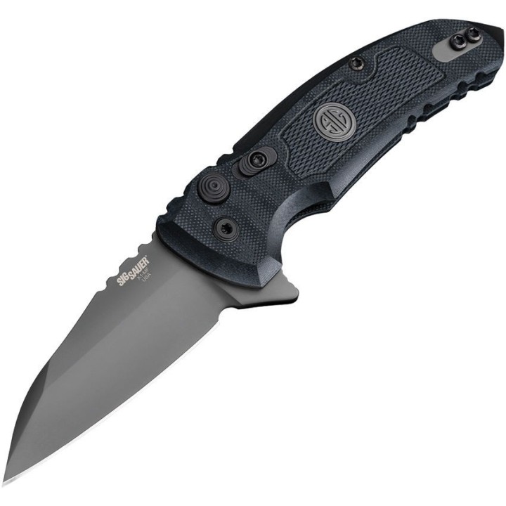 SIG16162 Couteau SIG X1-MicroFlip Button Lock Lame Acier CPM-154 Manche G10 USA - Livraison Gratuite 