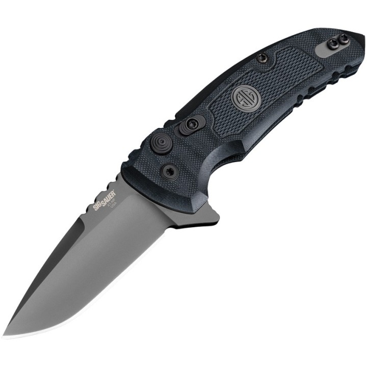 SIG16172 Couteau SIG SAUER X1-MicroFlip Button Lock Lame Acier CPM-154 Manche G10 USA - Livraison Gratuite 
