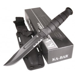 Couteau de combat KA-BAR USA Fighting Knife Lame Acier Carbone 1095 Etui Kydex Made In USA KA1214 - LIVRAISON GRATUITE