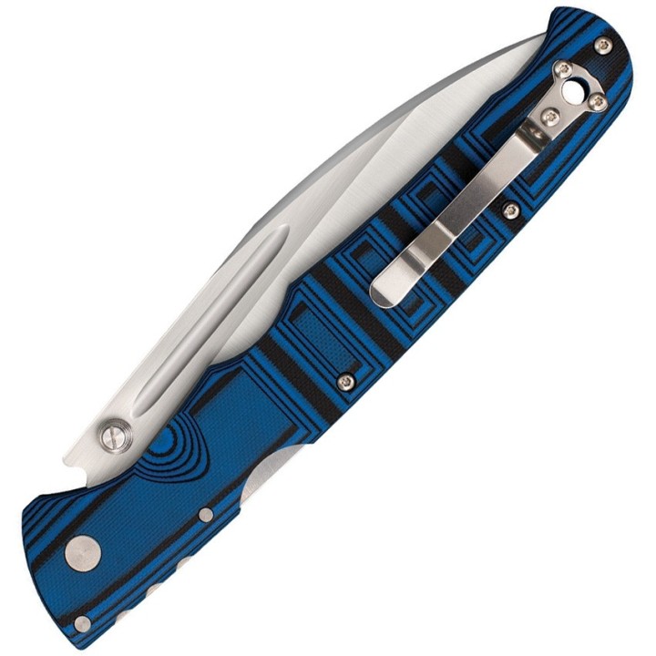 CS62P2A Couteau Cold Steel Frenzy Lockback S35VN Plain Blade Black/Blue G10 handle - Livraison Gratuite