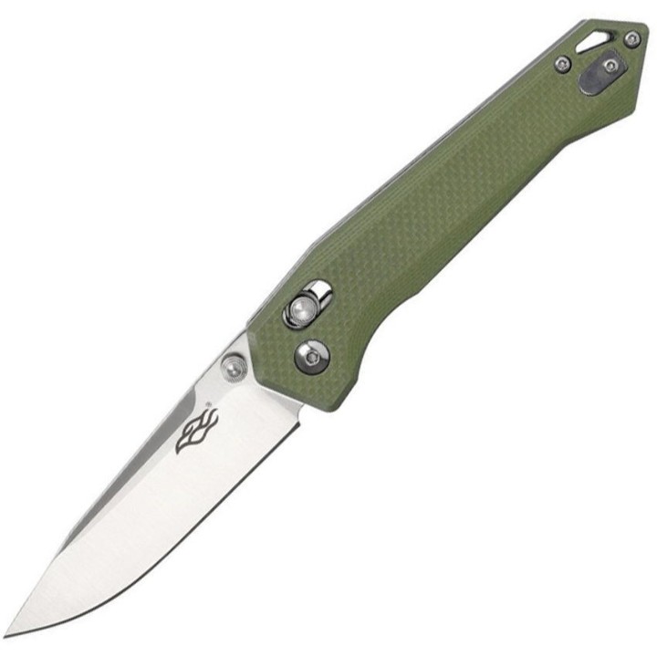 GAFB7651GR Couteau Ganzo Firebird G-Lock Lame Acier 440C Manche Green G10 Clip - Livraison Gratuite