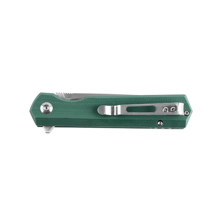 GAFH11SGB Couteau Ganzo Firebird Linerlock Green Lame Acier D2 Manche G10 Clip - Livraison Gratuite