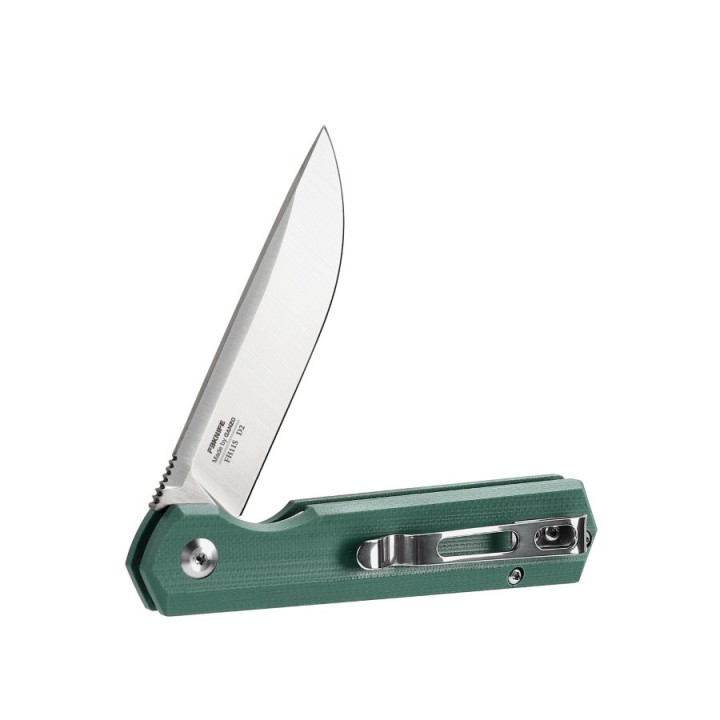GAFH11SGB Couteau Ganzo Firebird Linerlock Green Lame Acier D2 Manche G10 Clip - Livraison Gratuite