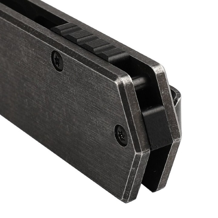 GAFH13SS Couteau Ganzo Firebird Linerlock Lame Black D2 Manche Stainless Clip - Livraison Gratuite