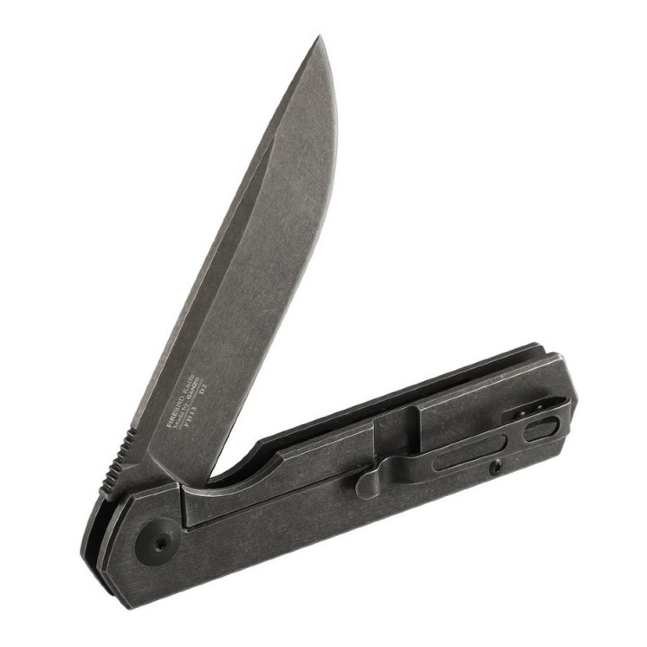 GAFH13SS Couteau Ganzo Firebird Linerlock Lame Black D2 Manche Stainless Clip - Livraison Gratuite