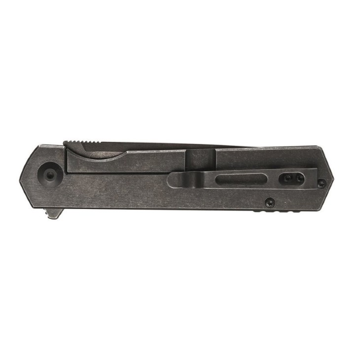 GAFH13SS Couteau Ganzo Firebird Linerlock Lame Black D2 Manche Stainless Clip - Livraison Gratuite