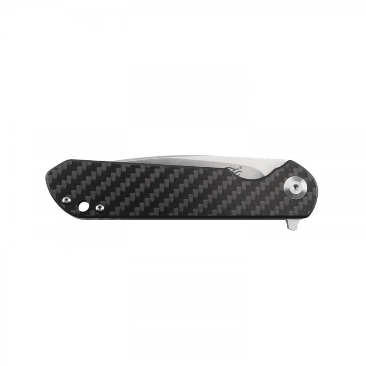 GAFH41CF Couteau Ganzo Firebird Black Lame Acier D2 Manche Fibre Carbone Clip - Livraison Gratuite