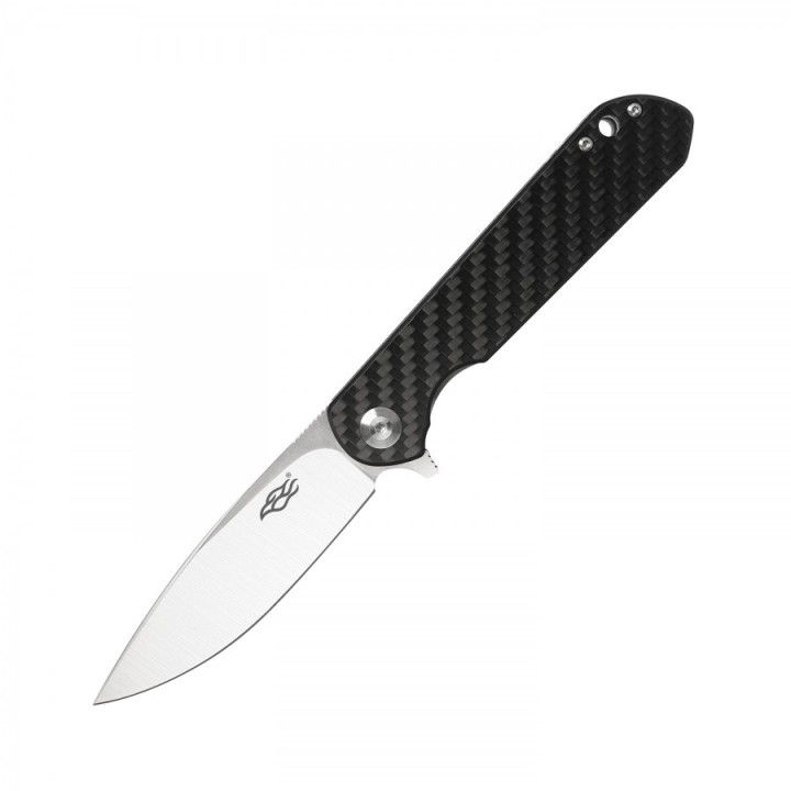 GAFH41CF Couteau Ganzo Firebird Black Lame Acier D2 Manche Fibre Carbone Clip - Livraison Gratuite
