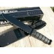 Ka-Bar Black Fighter Couteau de combat Acier 1095 Manche kraton Couteau KABAR made In USA KA1271 - Livraison Gratuite