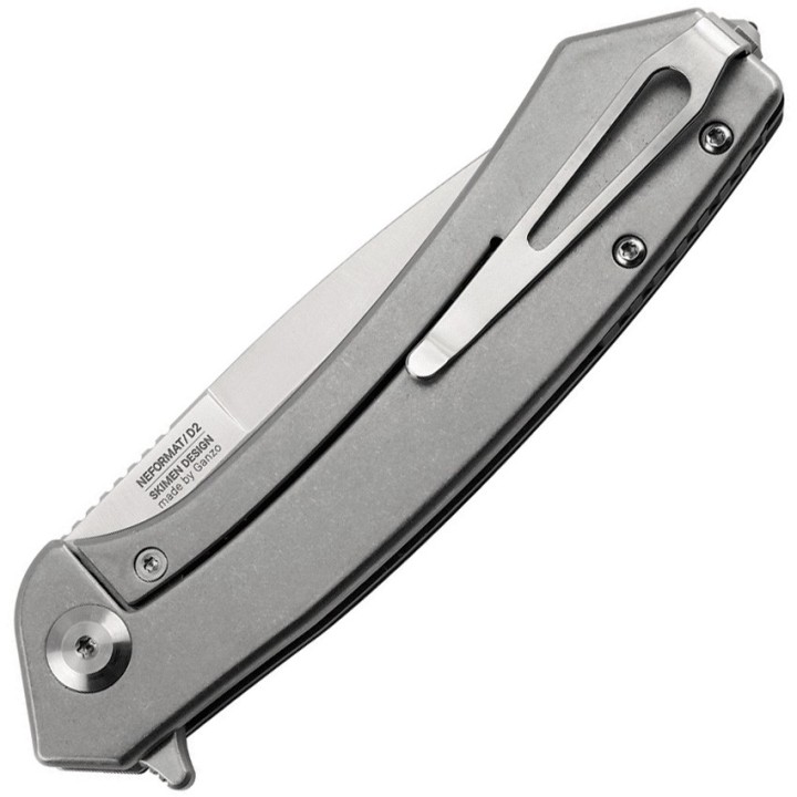 GASOR Couteau Ganzo Adimanti Orange Lame Acier D2 Manche G10 Framelock Clip - Livraison Gratuite