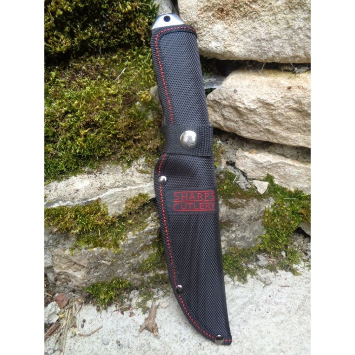 Poignard Couteau de Chasse Bowie Frost Cutlery Manche Bois Lame 3Cr13 Inox Etui Nylon FSHP028 - Livraison Gratuite